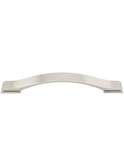 Mirada Strap Cabinet Pull - 6 1/4 inch Center-to-Center in Satin Nickel.